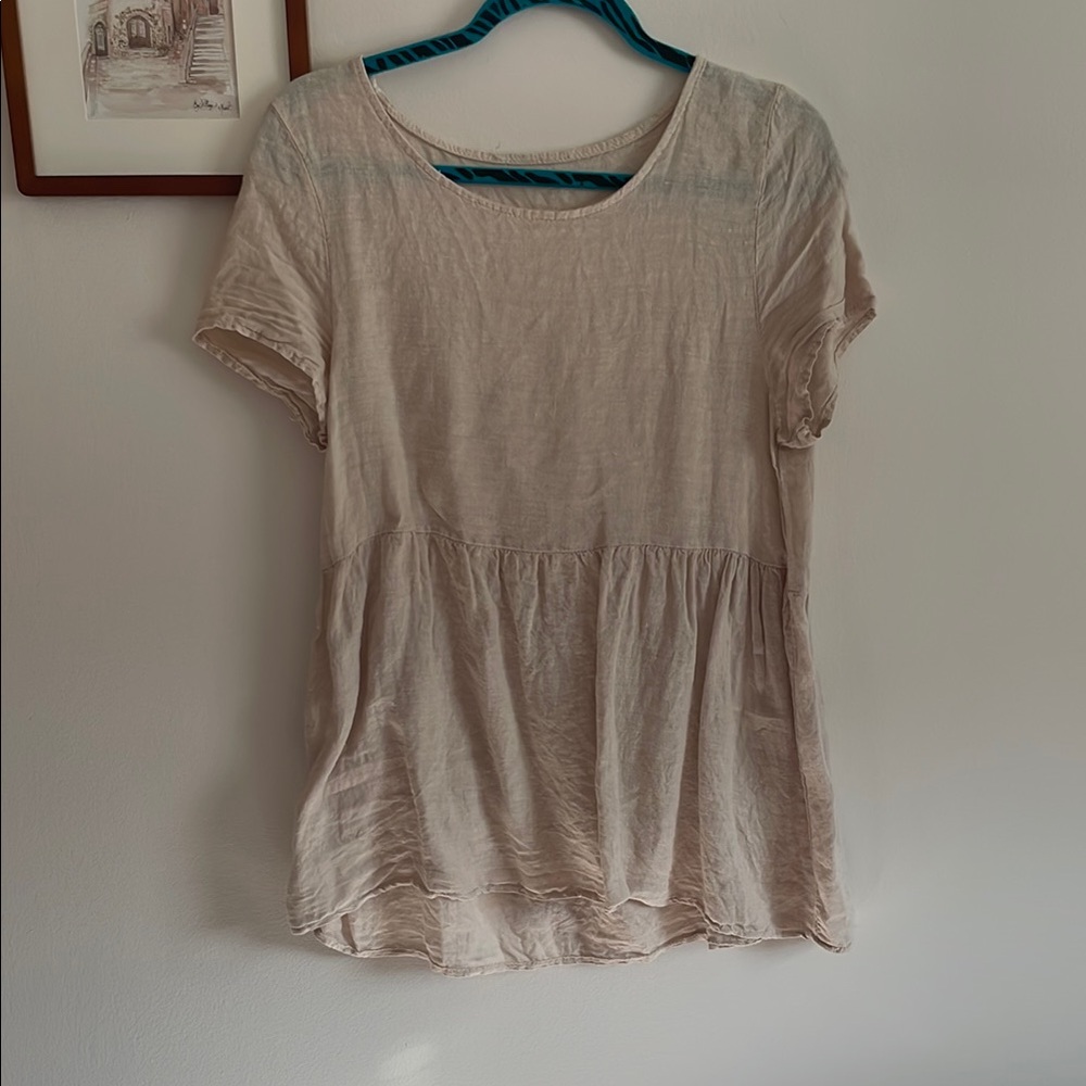 Beige Women's Casual Top